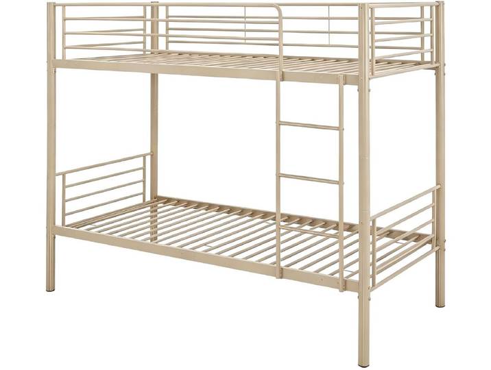 Lit superposé en métal ADAM - 90 x 190 cm - Taupe