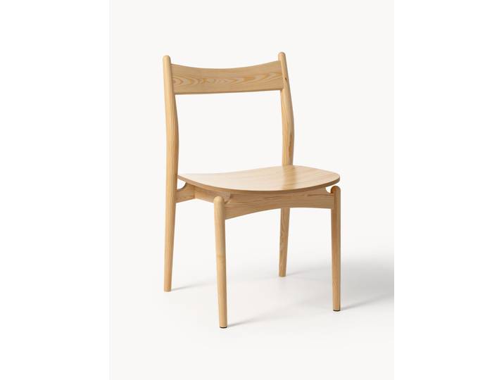 Chaise de salle à manger en bois de frêne Koa