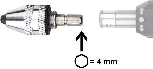 Donau Elektronik Schnellspannfutter mit 4mm Sechskant Bit MBS01 0,3 - 3,2mm