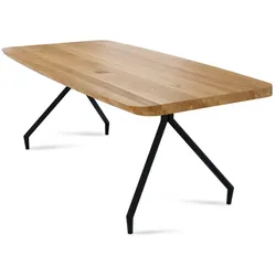 MASSIVHOLZTISCH Danette 7 200x76x100 Esszimmertisch Wildeiche geölt