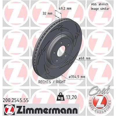 Zimmermann Bremsscheibe [Hersteller-Nr. 200.2545.55] für Infiniti, Nissan