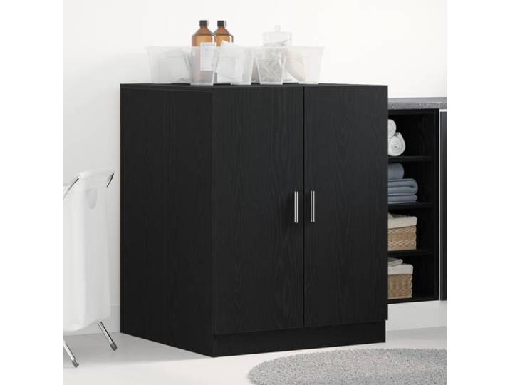 Armoire à Lave Vaisselle - Chêne Noir - 71x71.5x91.5 cm - Bois d'ingénierie - 2 portes
