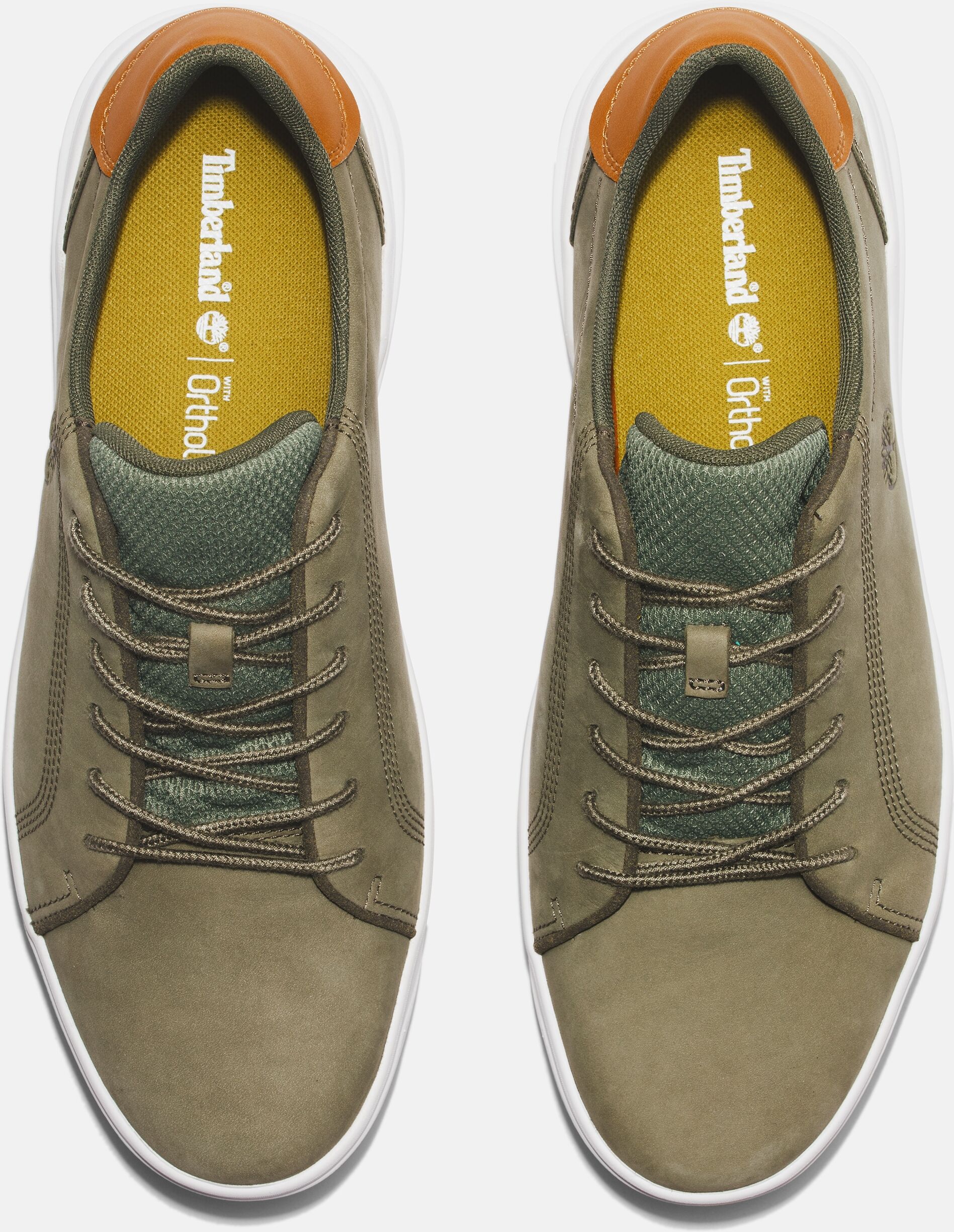 Sneaker TIMBERLAND "SENECA BAY - LOW LACE UP SNEAKER", Herren, Gr. 42, atmungsaktiv, deep lichen grn, Leder, Schuhe Sneaker, aus Leder deep lichen grn 42, atmungsaktiv