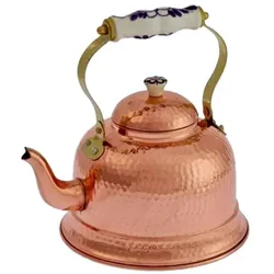 Ich-zapfe, Teekanne, Gehämmerte teekessel mit Porzellangriff (1.50 l)