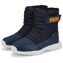 PUMA Nieve Boot Winterized AC PS Winterstiefel gefüttert Kinder peacoat/vibrant orange 28