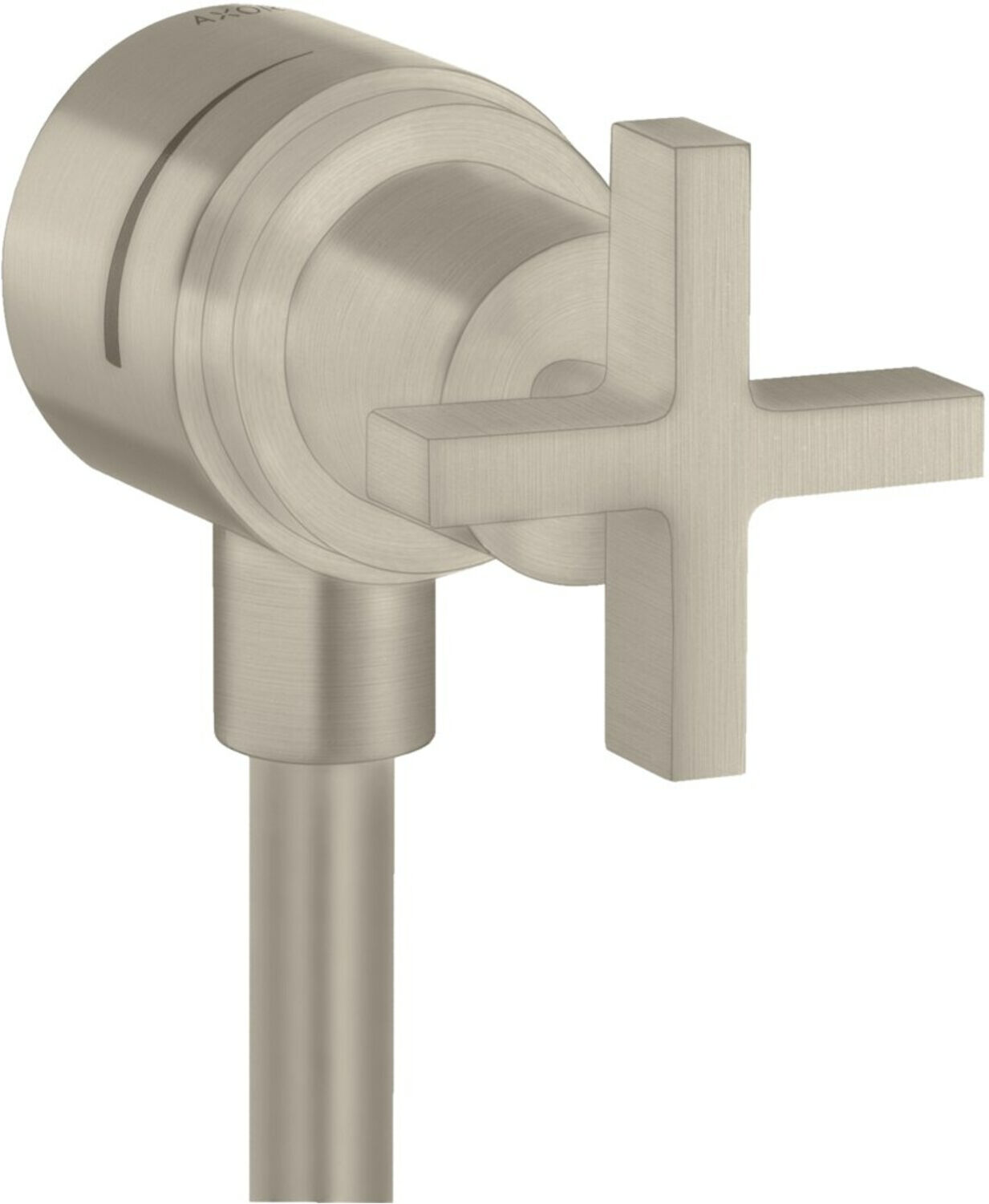 Hansgrohe Absperrventil Axor Citterio Stop m Rückflussverh., Kreuz, brushed nickel (39883820)