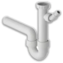 Spülensiphon, GEBERIT, Anschluss für Spülmaschine, DN40 (1 1/2'') x Ø 50mm