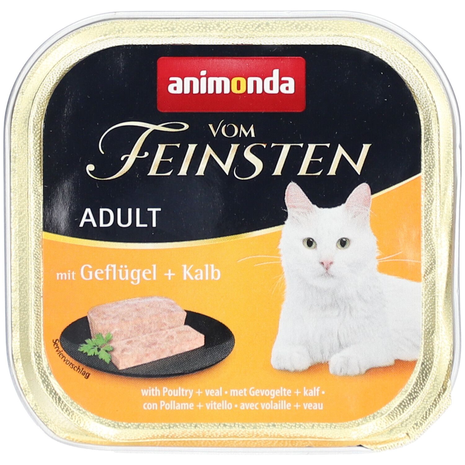Animonda Vom Feinsten mit Geflügel und Kalb für Katzen 100 g Futter