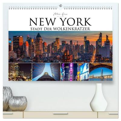 New York - Stadt der Wolkenkratzer (hochwertiger Premium Wandkalender 2027 DIN A2 quer), Kunstdruck in Hochglanz