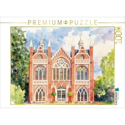 CALVENDO Puzzle Gotisches Haus | 1000 Teile Lege-Größe 64 × 48 cm Foto-Puzzle für glückliche Stunden