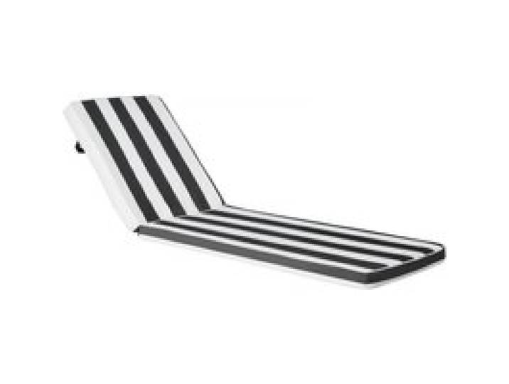 VEVOR Deckchair Auflagen, 1889x561x71mm, Liegenauflagen für Außenbereich, wasserabweisend & farbecht, Sonnenliegen-Kissen, dicke Terrassen-Liegepolster für Pooldeck, schwarz-weiß gestreift