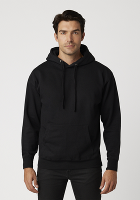 Cotton Heritage M2580 Premium Pullover Hoodie in Black size 3XL