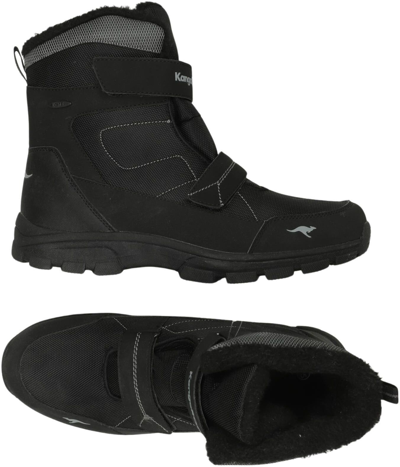 KangaROOS Herren Stiefel, Schwarz, Gr. EU 45, Kunstleder / Tex / Membran - Second Hand