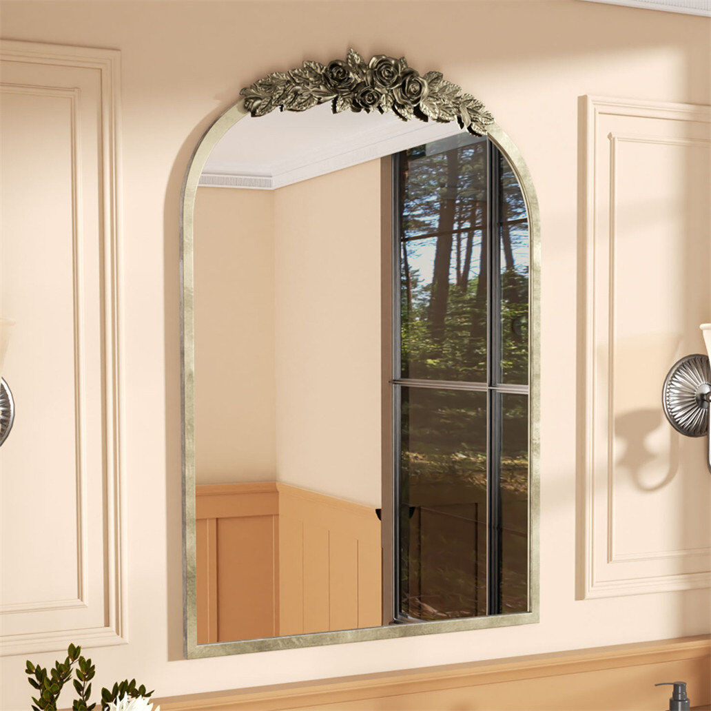 Fairmont Park Jaliyiah Resin Arch Mirror Brass 91.6cm x 60.5cm