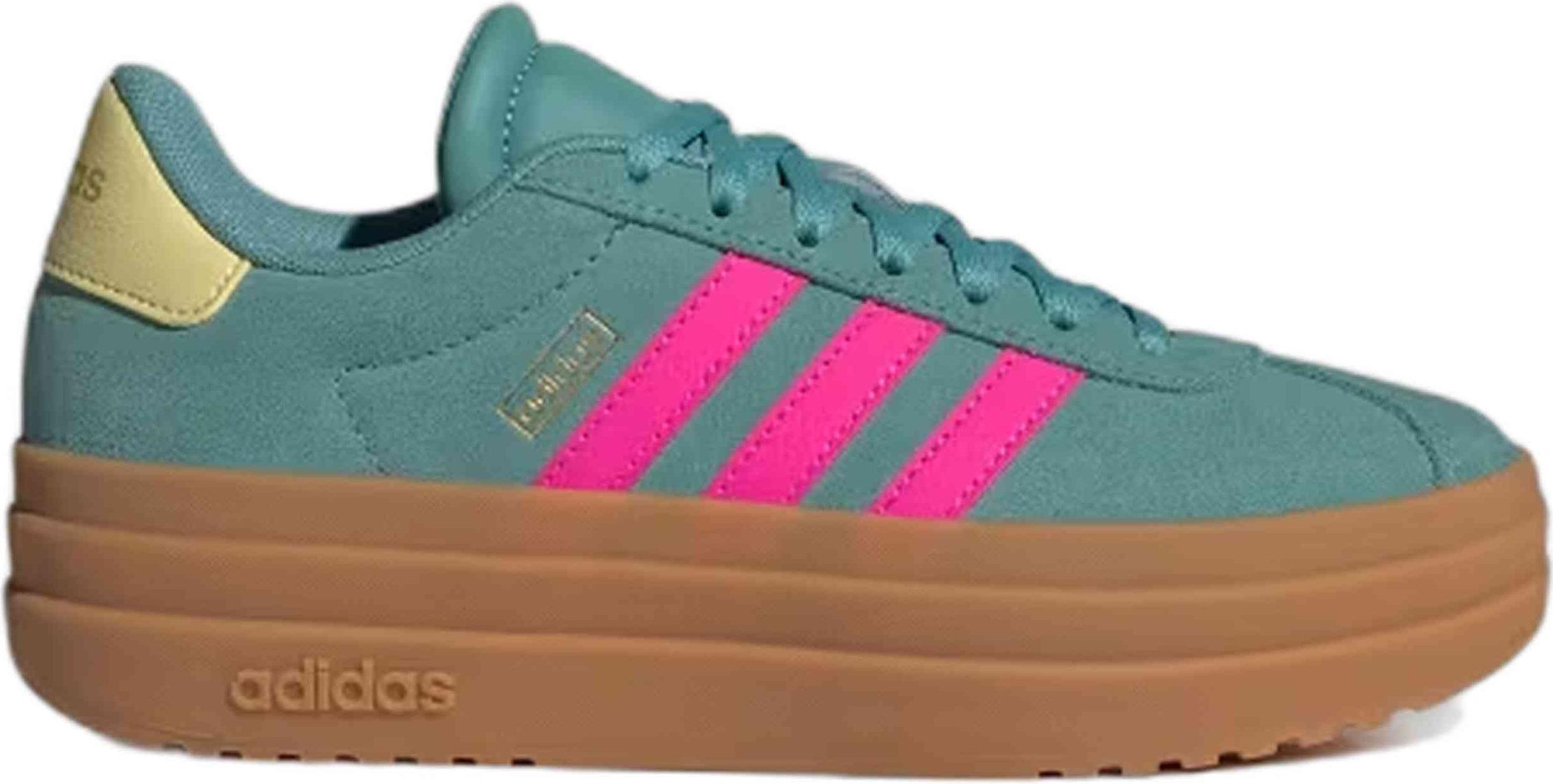 adidas VL Court Bold Powder Teal Shock Pink Powder Yellow (GS) - EU 38