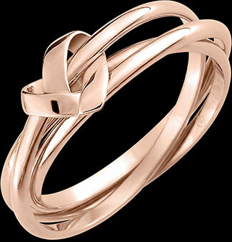 Edenly Origami Herz Trilogie-Ring â€“ 750er RosÃ©gold (18 Karat)