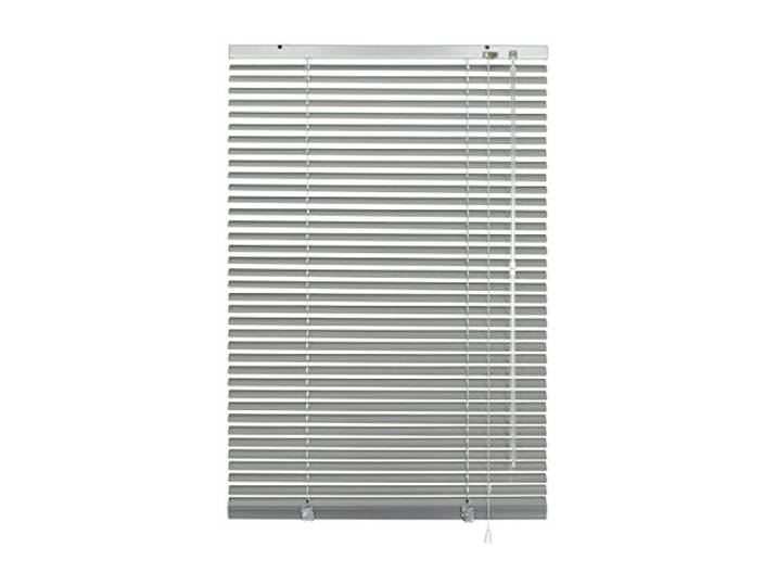 Gardinia Alu-Jalousie, Sicht-, Licht- und Blendschutz, Wand- und Deckenmontage, Alle Montage-Teile inklusive, Aluminium-Jalousie, Silber, 160 x 175 cm (BxH), 6344