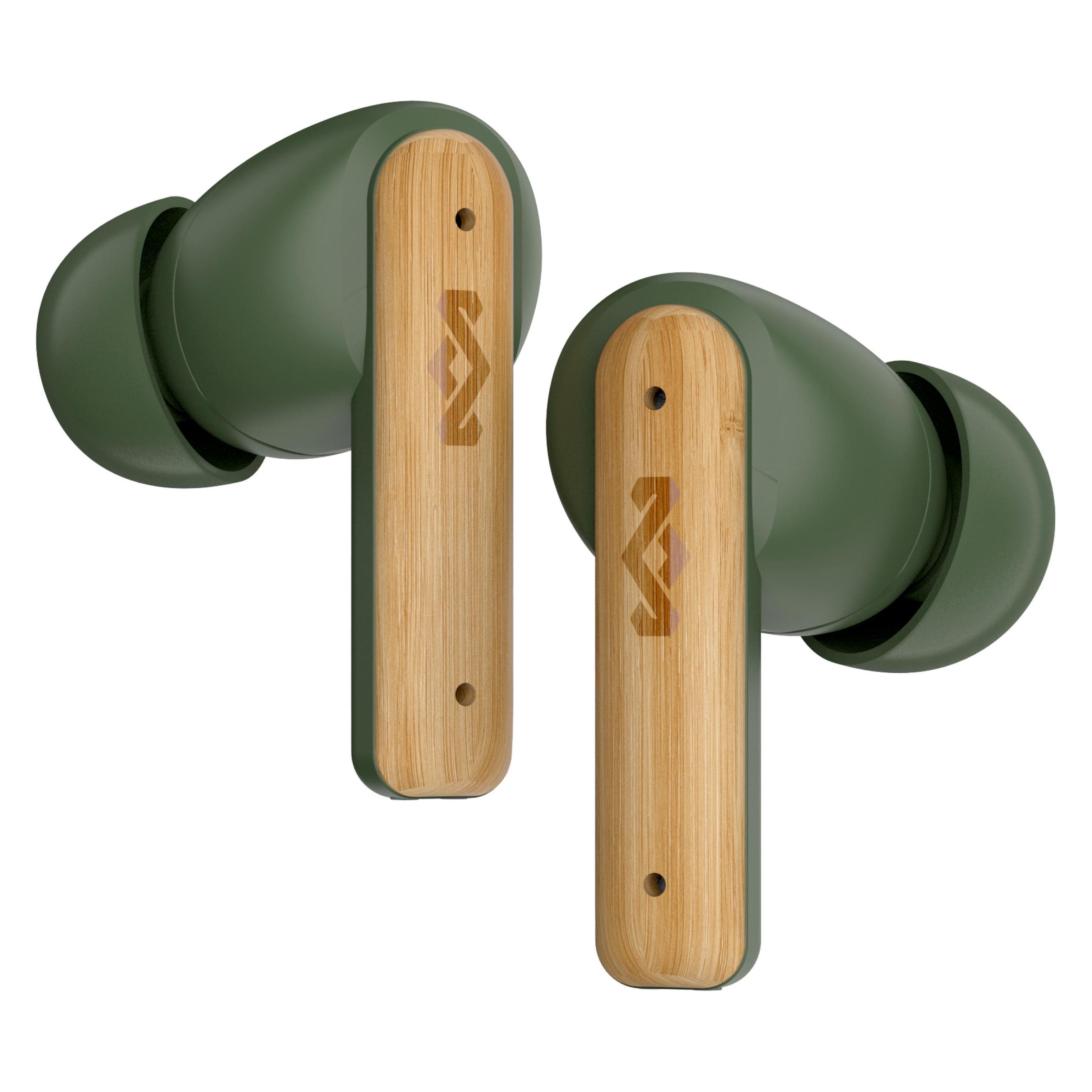 House of Marley Little Bird True Wireless Earbuds (Keine Geräuschunterdrückung, 6 h, Kabellos) (EM-JE123-GR)