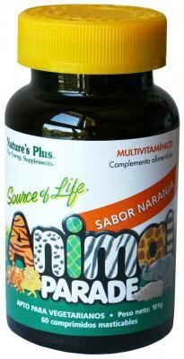 NaturesPlus Animal Parade Kinder-Multivitamin Orangengeschmack 60