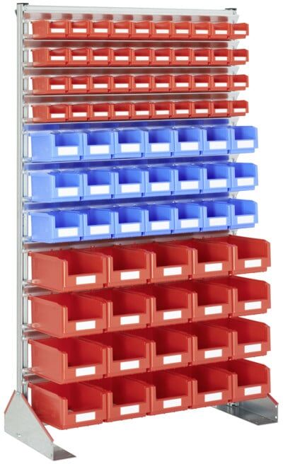 Racks fixes Bito p 500 bacs en bleu et rouge (13420)