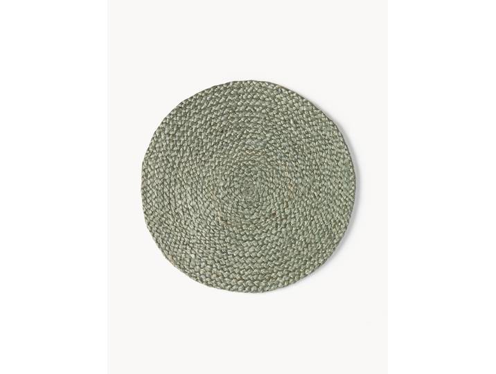 Sets de table ronds en jute Tola, 2 pièces