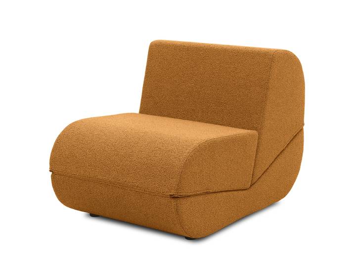 Sessel MELBU Gold Bouclé Stoff Loira 67 x 70 x 102cm