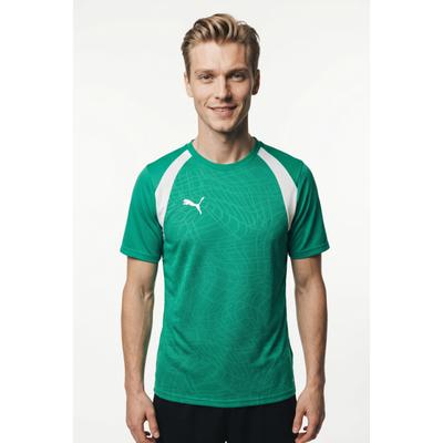 Fußballtrikot PUMA "TEAMFINAL26 TRAINING JERSEY", Herren, Gr. S, grün (sport grün, puma weiß, puma weiß), Web, Obermaterial: 100% Polyester, unifarben, slim fit normal, Rundhals, Trikots Fußballtrikot, mit DryCELL Technologie, Slim Fit Passform,...