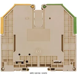 Weidmüller PE terminal, Screw,WPE 120/150, Elektronikzubehör + Gehäuse, Grün, Gelb