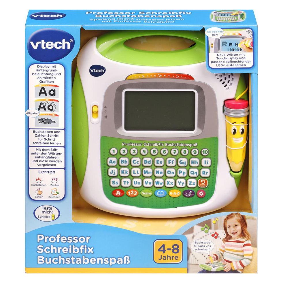VTech Professor Schreibfix Buchstabenspass (Deutsch, 4 - 8 Jahre) (80-617004)
