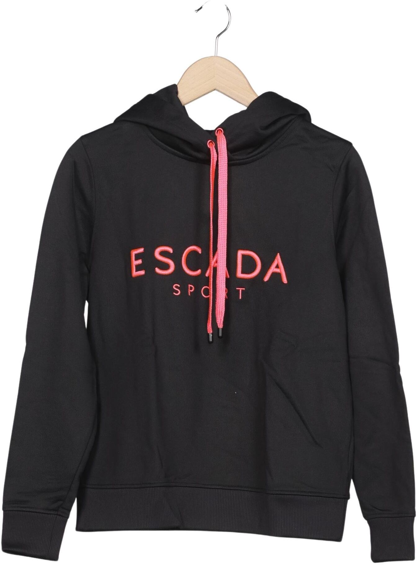 Escada Sport Damen Kapuzenpullover, Schwarz, Gr. M, Baumwolle / Synthetik / Elasthan - Second Hand