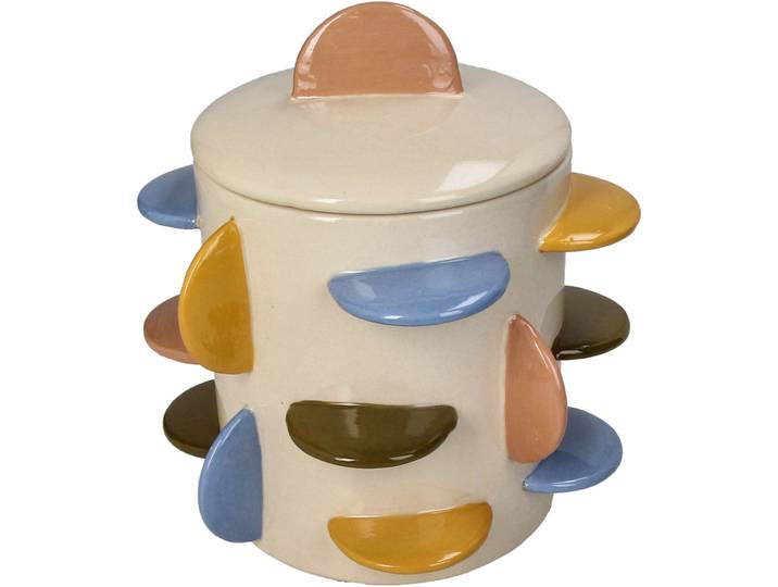 Einmachglas Levend Deckel Steingut Steingut B 21 cm - Farbe: Multi