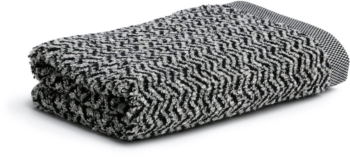 Ibenzoa Elegante Handdoek met Visgraatpatroon