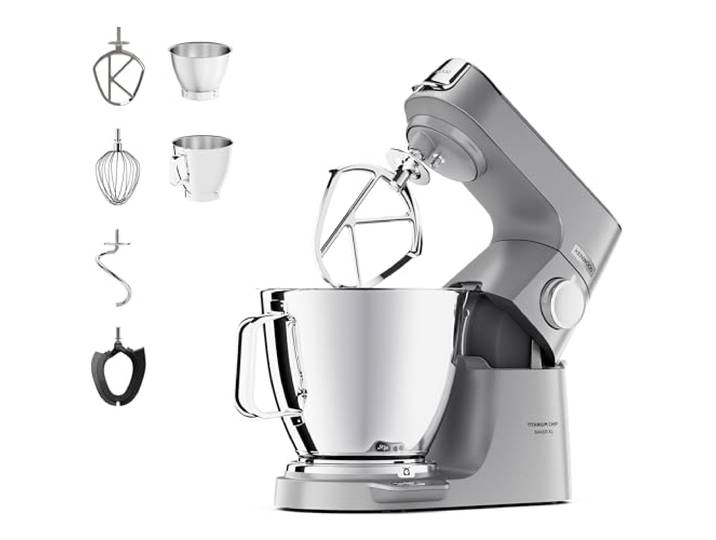 Kenwood Titanium Chef Baker XL - Küchenmaschine 1200W 7L+5L Silber