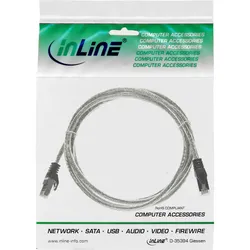 InLine® 72514T Patchkabel, SF/UTP, Cat.5e, transparent, 1,5m