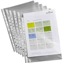 LEITZ Standard Prospekthülle 4790 DIN A4 transparent genarbt 0,09 mm - 100 Stück
