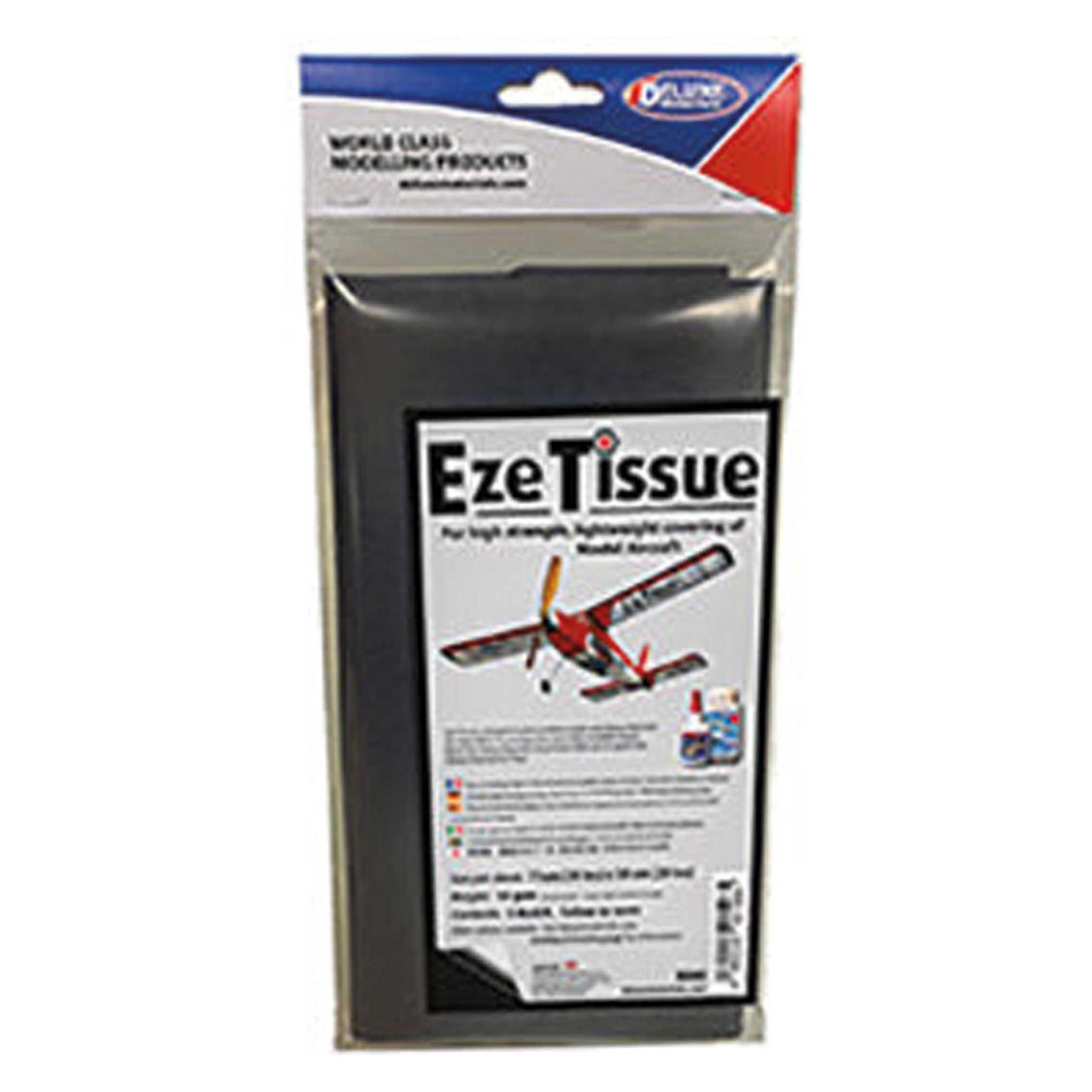 Deluxe Materials DELUXE Eze Tissue Schwarz Bespannpapier 75x50cm 5Stk. ab 14 g/m² (BD80)