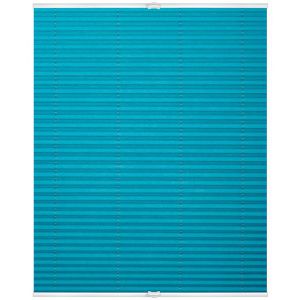Lichtblick Plissee Klemmfix, blau, 85 x 130 cm, ohne Bohren, zum Klemmen