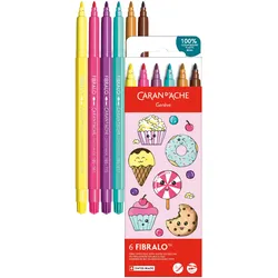 Caran d'Ache, Malstifte, Fasermaler Fibralo Kawaii (6x)