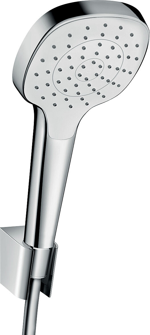 Hansgrohe Croma Select E 1jet set de baignoire 26412400 blanc-chrome, 160 cm tuyau Isiflex