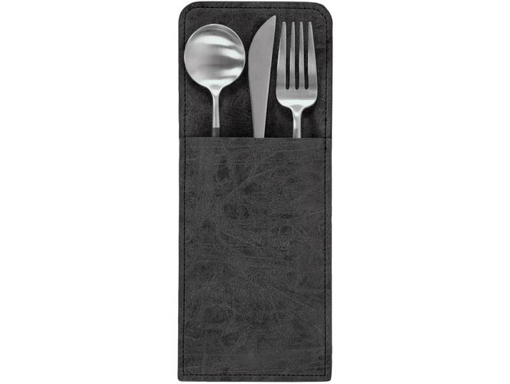 ZICZAC Bestecktasche Truman schwarz Kunstleder T 10 cm 1