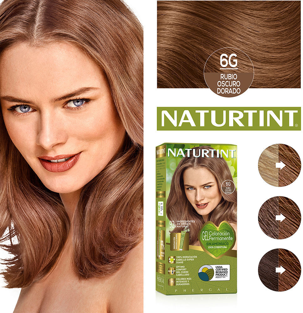 Coloration capillaire sans ammoniaque Naturtint n° 6G - Blond foncé doré 170 ml