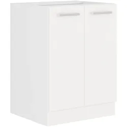 EKO White Unterschrank 60 Weiss matt Küchenzeile Küchenblock Küche Einbauküche