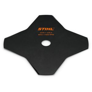 Stihl Schlagmesser 40017133801, 4-Zahn, 230 x 25,4mm, für Modell FS70, FS89, FSA130