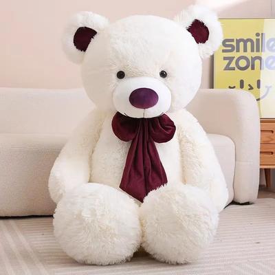 Inspire Curations 5 Color Teddy Bear With Bow Teddy Bear Pillow white 31.5 In