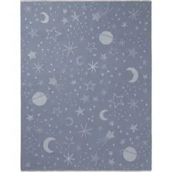Biederlack Babydecke Lovely & Sweet Universe blue 75x100 cm