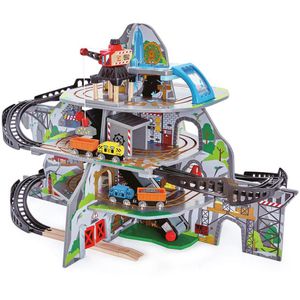 Hape Spielzeugeisenbahn E3753 Riesige Bergmine, aus Holz, mit , 34 Teile