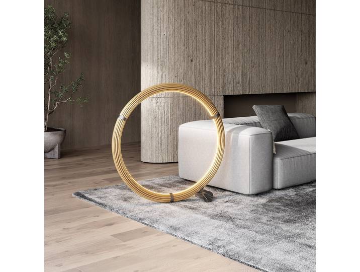 Elli LED-Stehleuchte, gold, Ø 107,5 cm - Aromas del Campo - Wohnzimmer - Design - Metall - Rund
