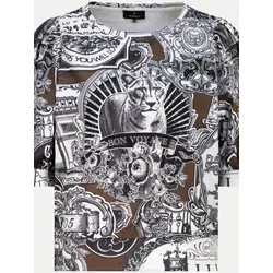 Sweatshirt mit Emblem-Muster Braun 38