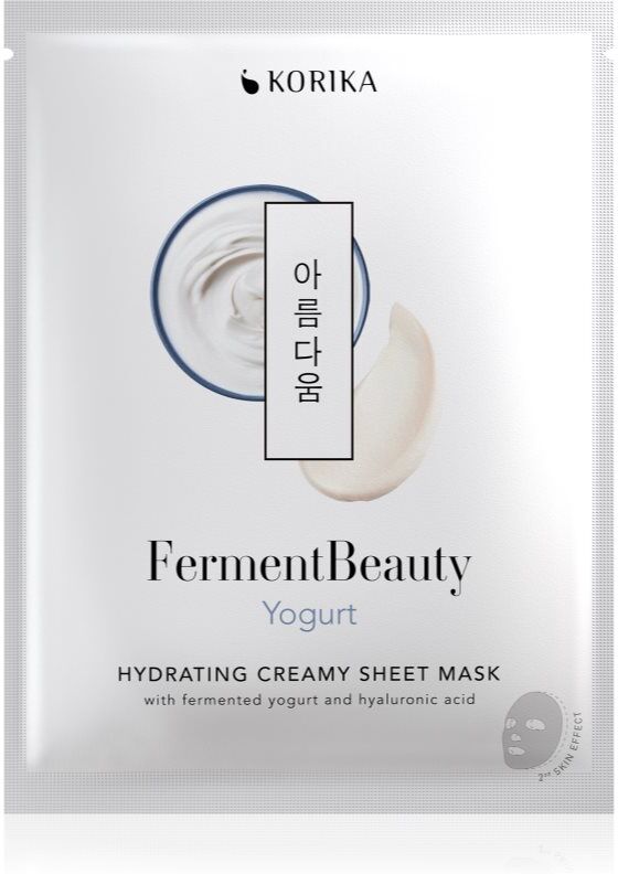 KORIKA FermentBeauty Hydrating Face Sheet Mask with Fermented Yogurt and Hyaluronic Acid Hydrating Creamy Face Sheet Mask with Fermented Yogurt and Hyaluronic Acid 23 g