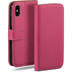 moex Book Case für iPhone X Klapphülle mit Kartenfach